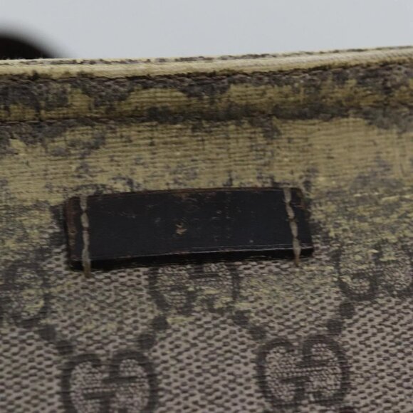 GUCCI GG Supreme Shoulder Bag PVC Leather Beige - Picture 12 of 16
